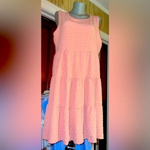 NY INVASION PINK DRESS. NWOT SIZE 1X
